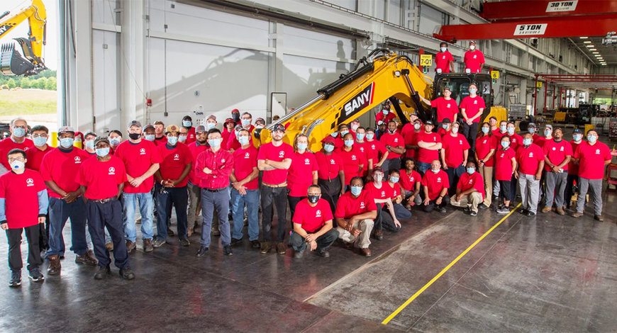 Milestones made in Georgia: SANY America completes 100TH SY215C